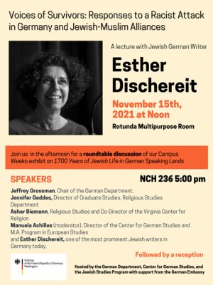 Esther Dischereit Flyer