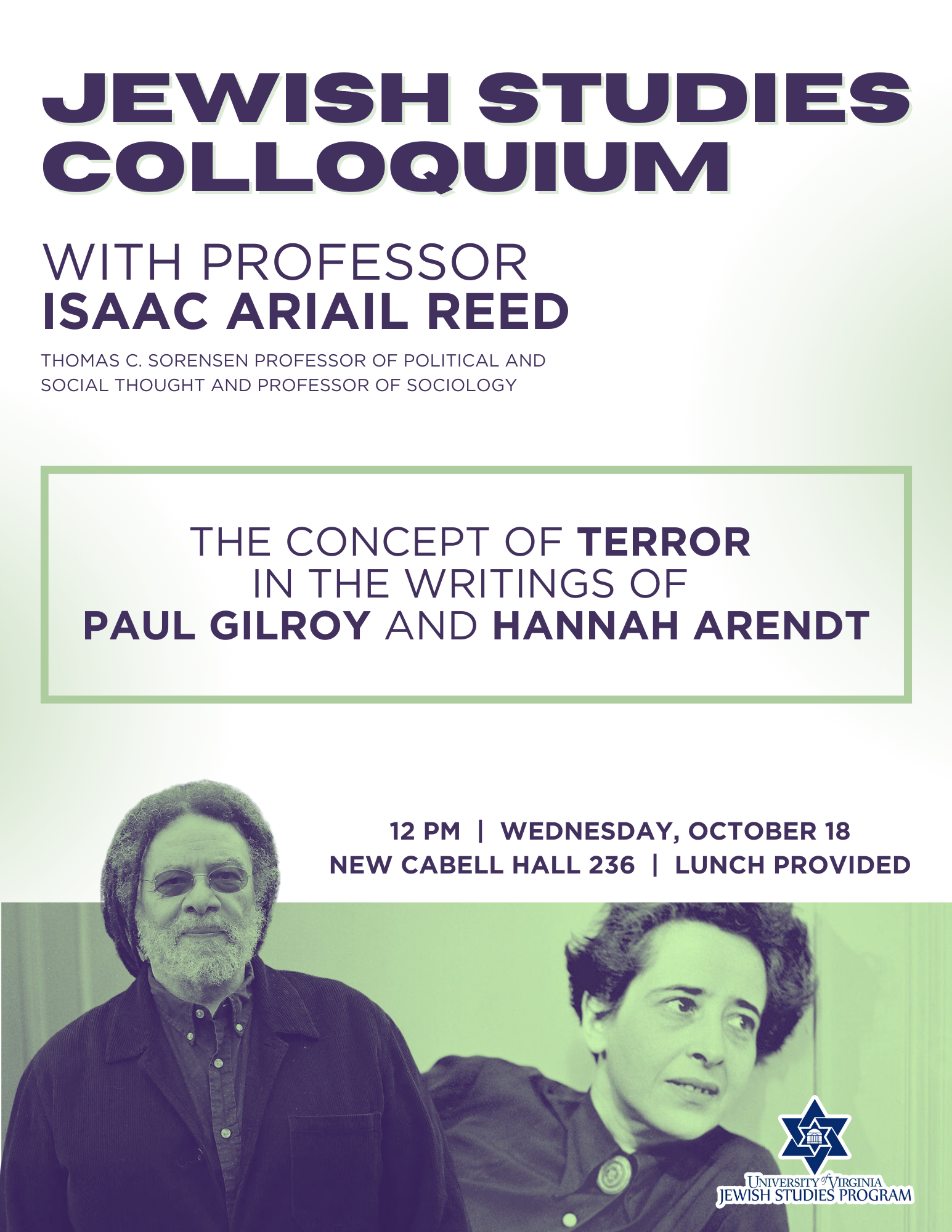 JS Colloquium with Professor Isaac Ariail Reed