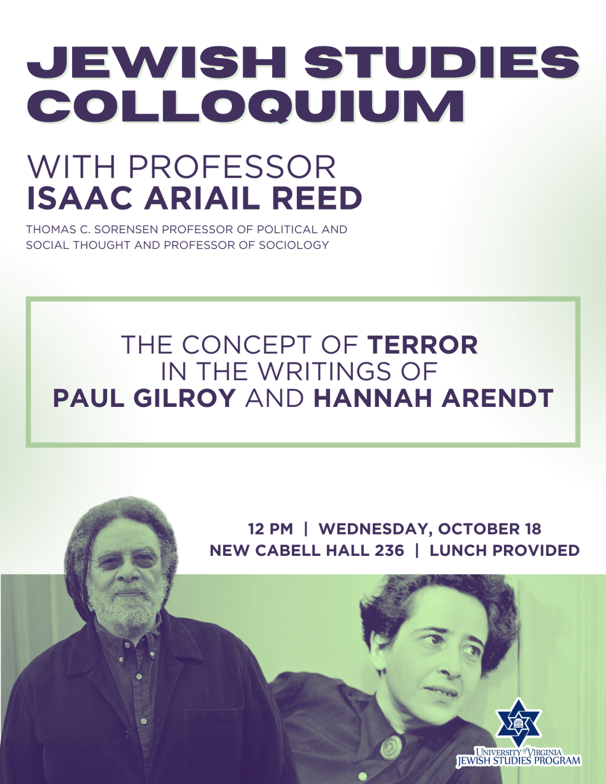 Jewish Studies Colloquium With Prof. Isaac Ariail Reed | Jewish Studies ...